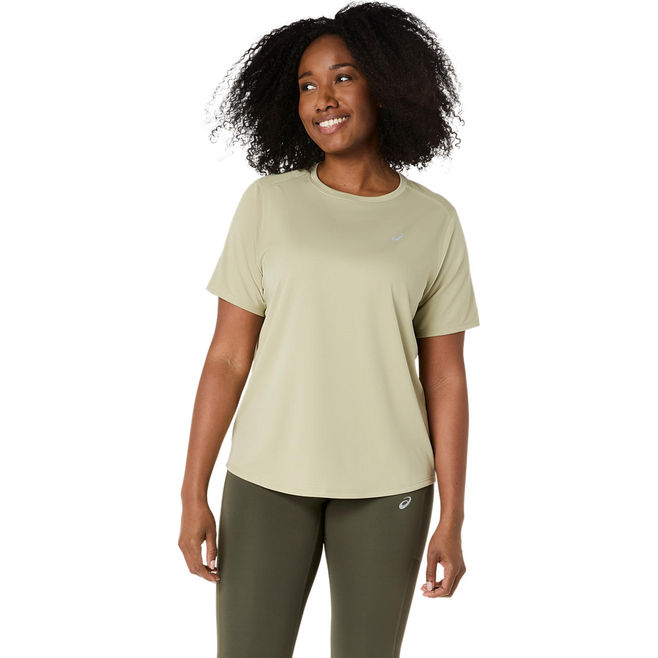 Polera ASICS Silver SS Top - Manga corta - Femenino - Verde