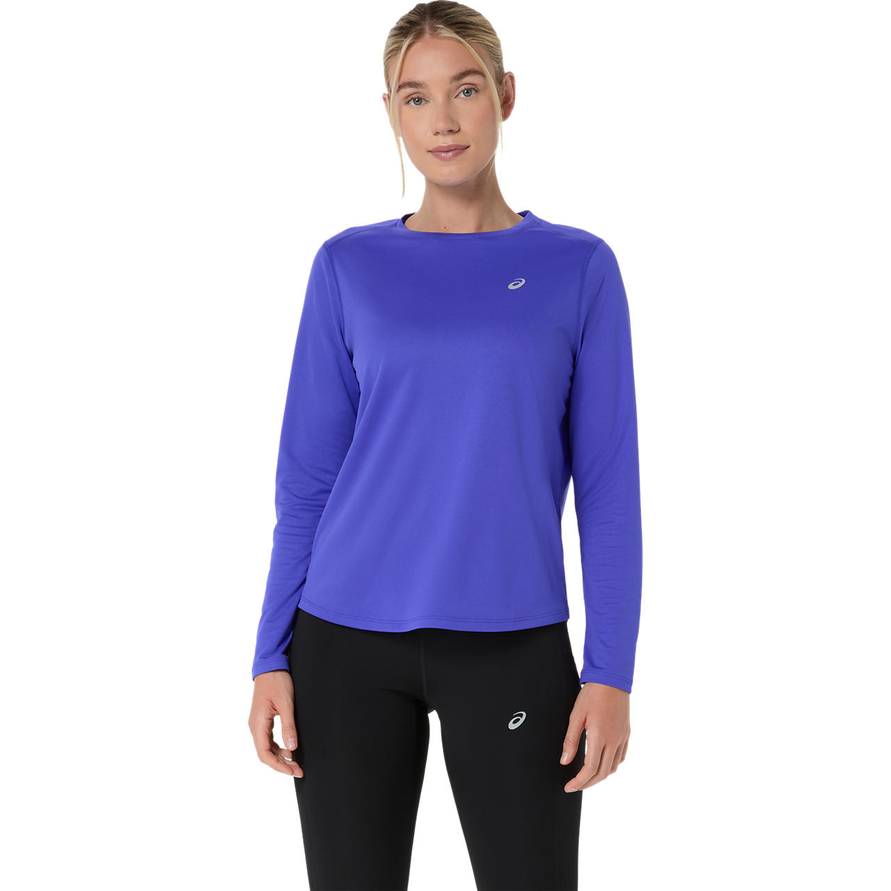 Polera ASICS Silver LS Top - Manga Larga - Femenino - Azul