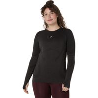Polera ASICS Road Seamless LS Top - Manga Larga - Femenino - Negro