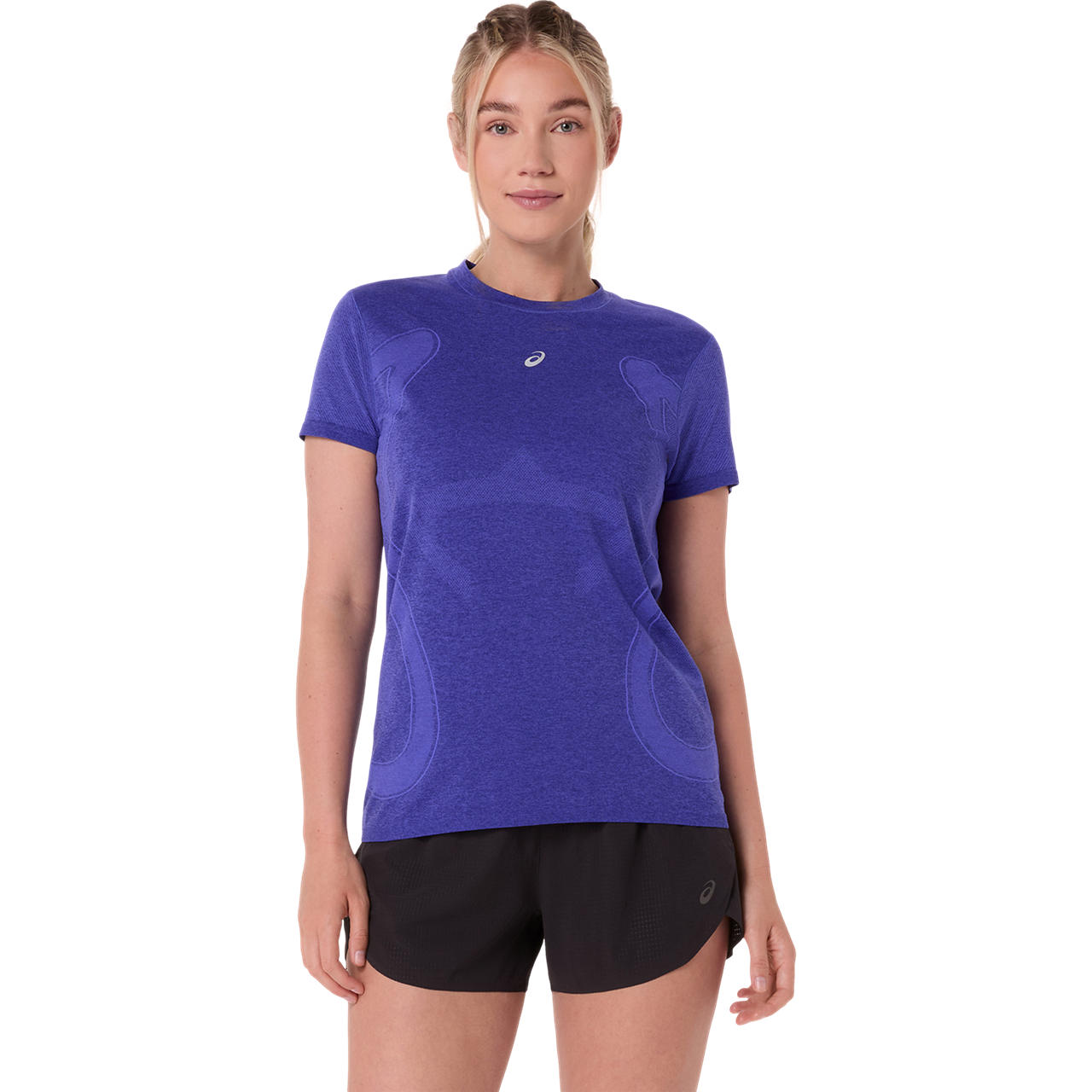 Polera ASICS Road Seamless SS Top - Manga corta - Femenino - Morado
