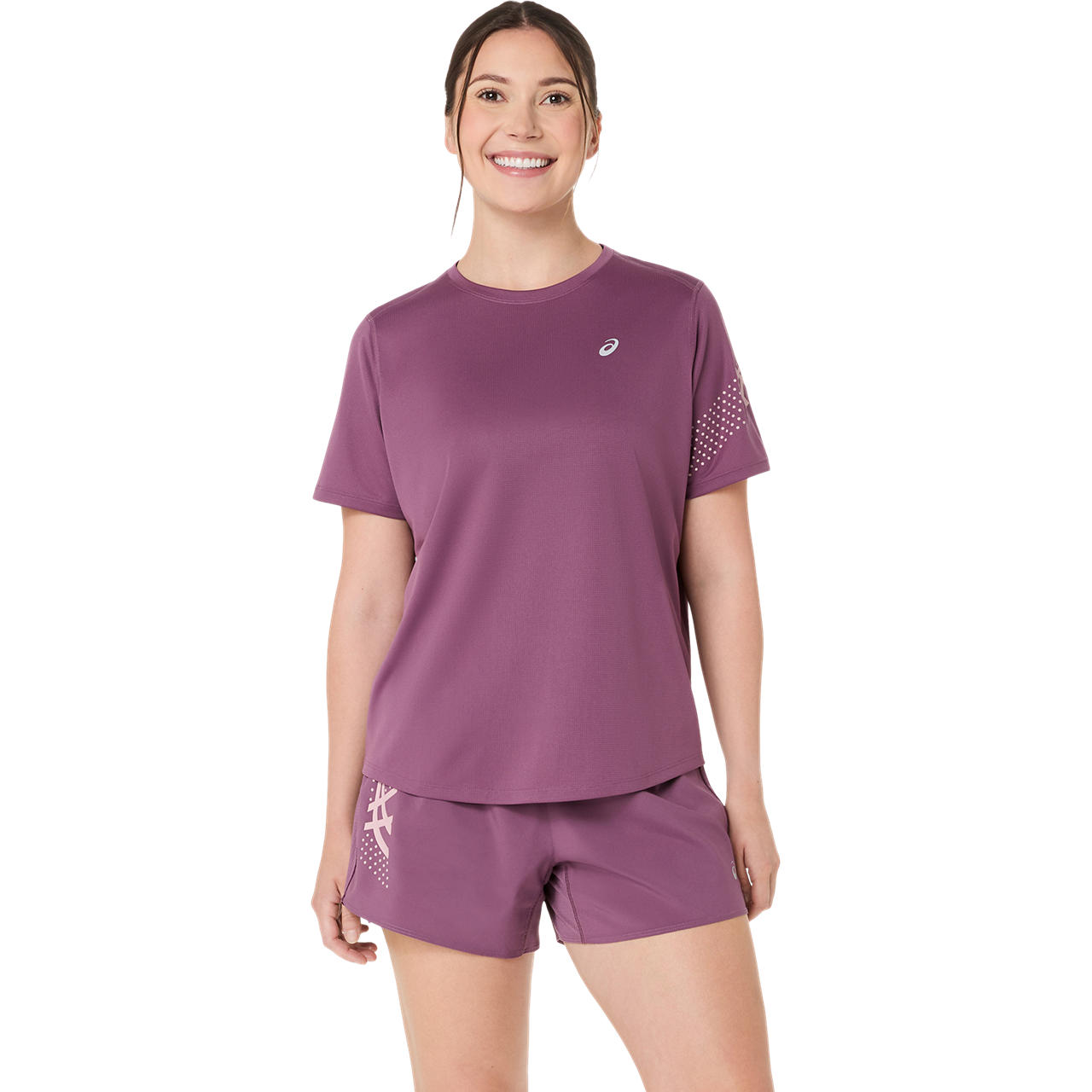Polera ASICS Icon SS Top - Manga corta - Femenino - Morado