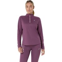 Polera ASICS Icon 1/2 Zip LS Top - Manga Larga - Femenino - Morado