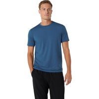 Polera ASICS Refined Texture Short Sleeve Top - Manga corta - Masculino - Azul