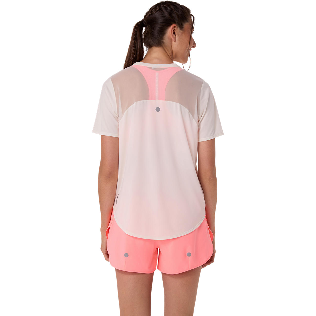 Imagen 2 del producto Polera ASICS Road Graphic SS Top - Manga corta - Femenino - Beige