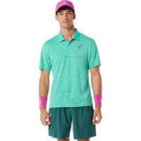 Polera ASICS Match Jacquard Polo SS Top - Manga corta - Masculino - Verde