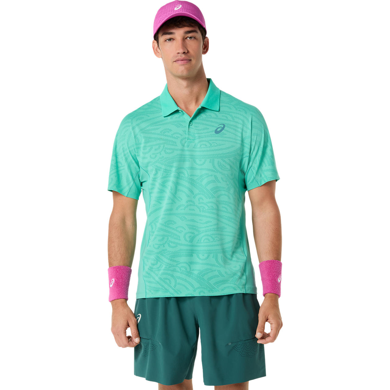 Imagen 1 del producto Polera ASICS Match Jacquard Polo SS Top - Manga corta - Masculino - Verde