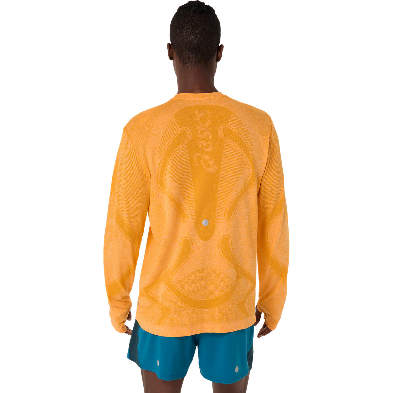 Imagen 2 del producto Polera ASICS Road Seamless LS Top - Manga larga - Masculino - Naranjo