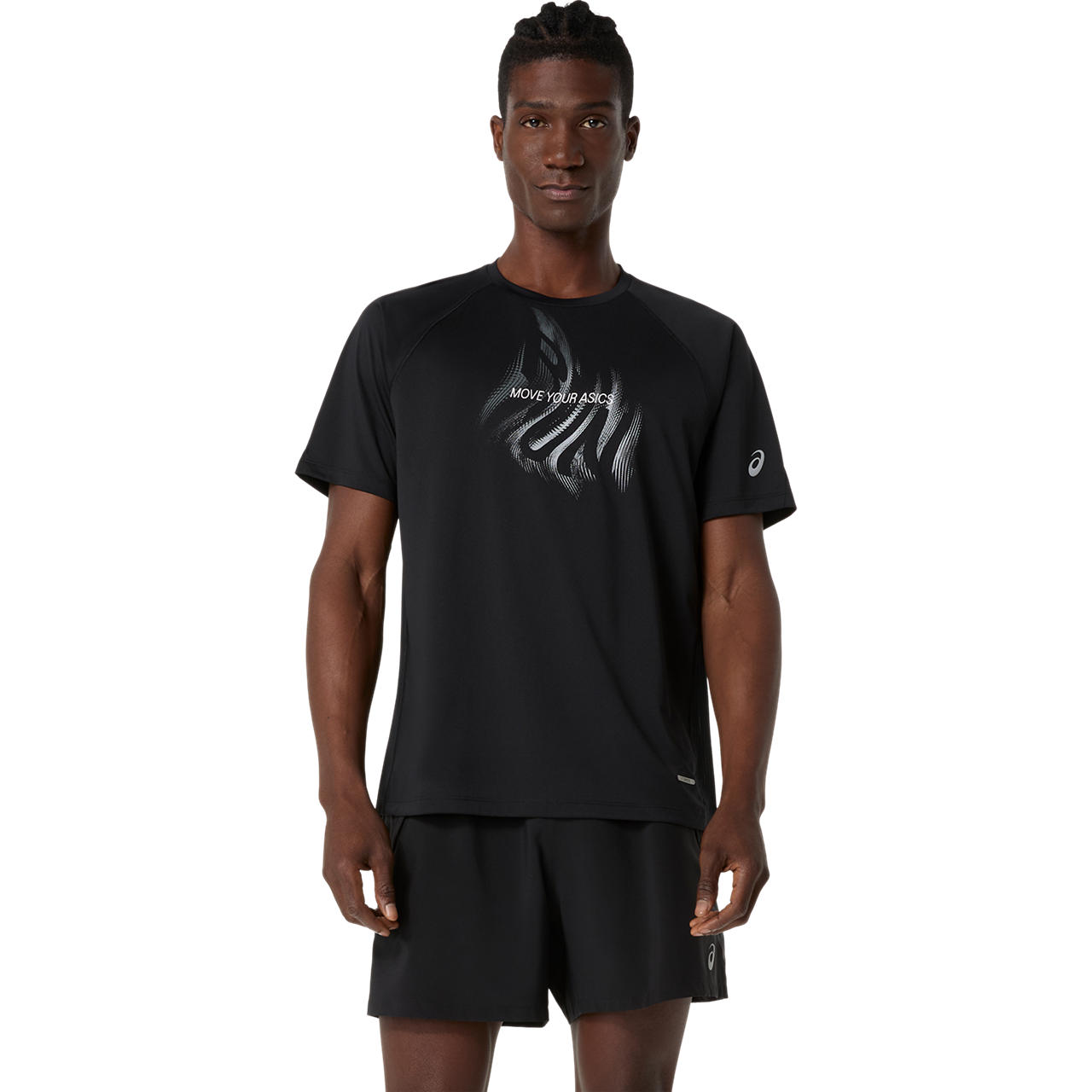 Imagen 1 del producto Polera ASICS Road Graphic SS Top - Manga corta - Masculino - Negro