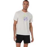 Polera ASICS Road Graphic SS Top - Manga corta - Masculino - Blanco