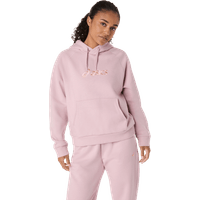 Polerón ASICS Logo Fleece Pullover Hoodie - Femenino - Rosado