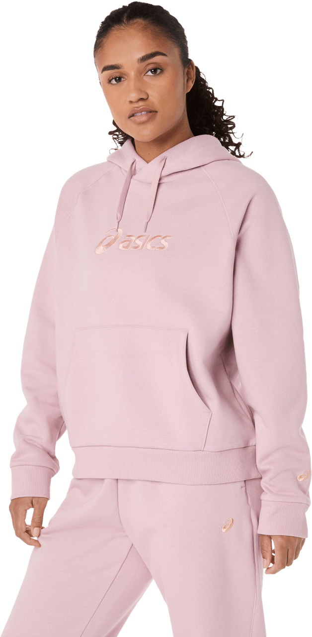 Imagen 2 del producto Polerón ASICS Logo Fleece Pullover Hoodie - Femenino - Rosado