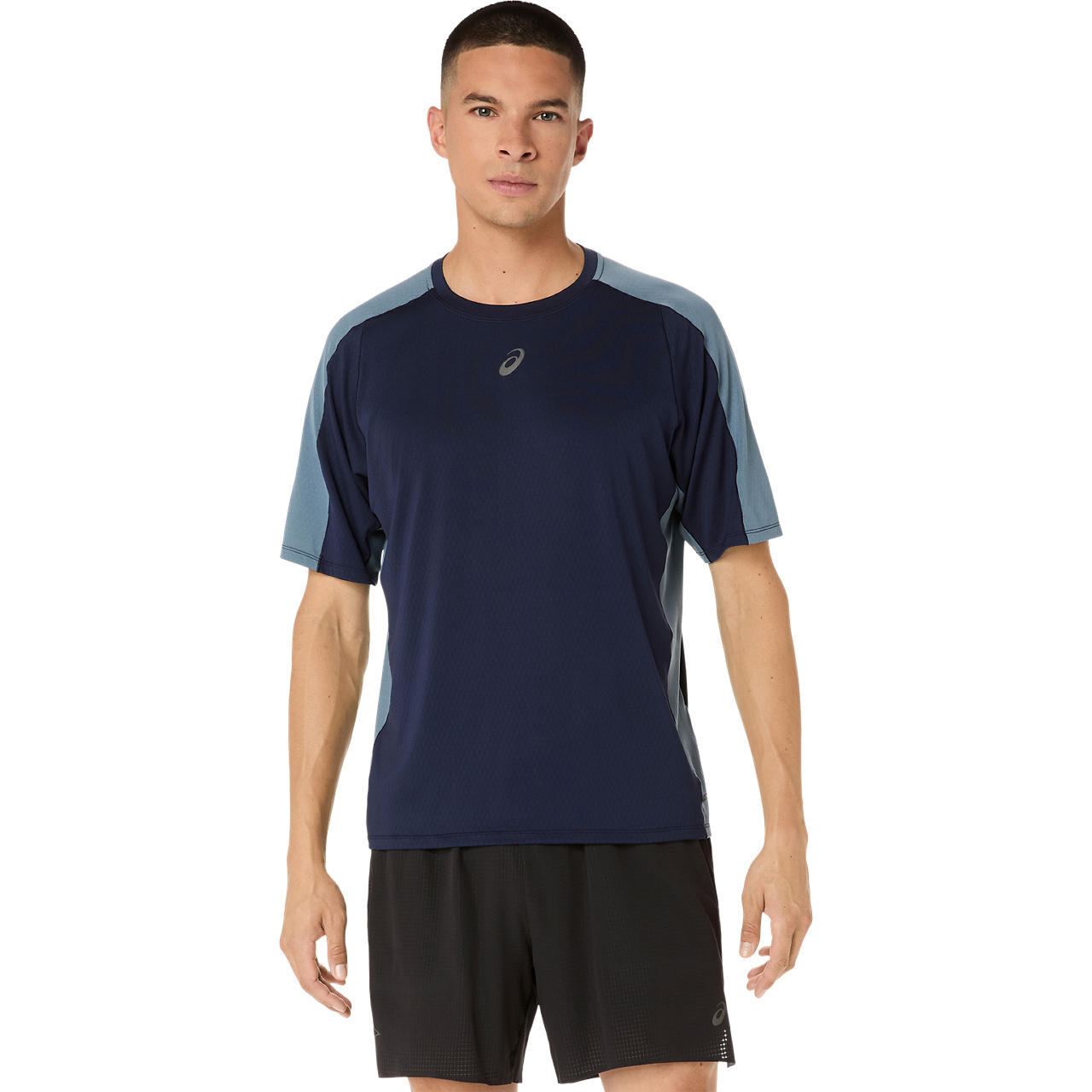 Polera ASICS Fujitrail Elite SS Top - Manga corta - Masculino - Azul