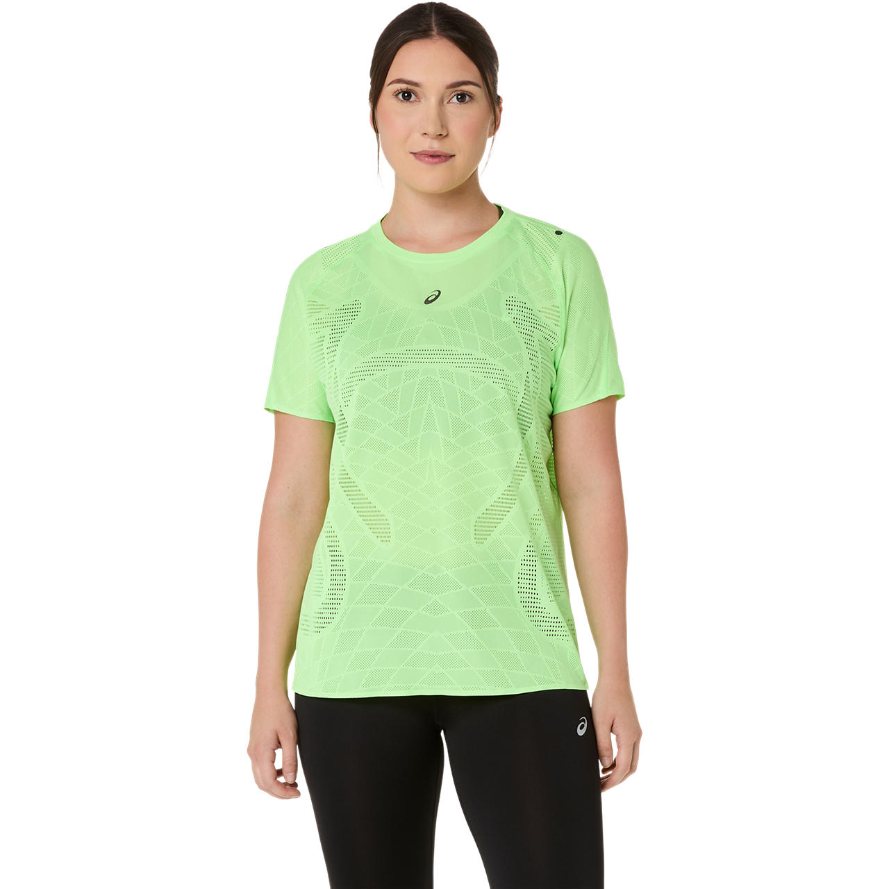 Polera ASICS Metarun SS Top - Manga corta - Femenino - Verde