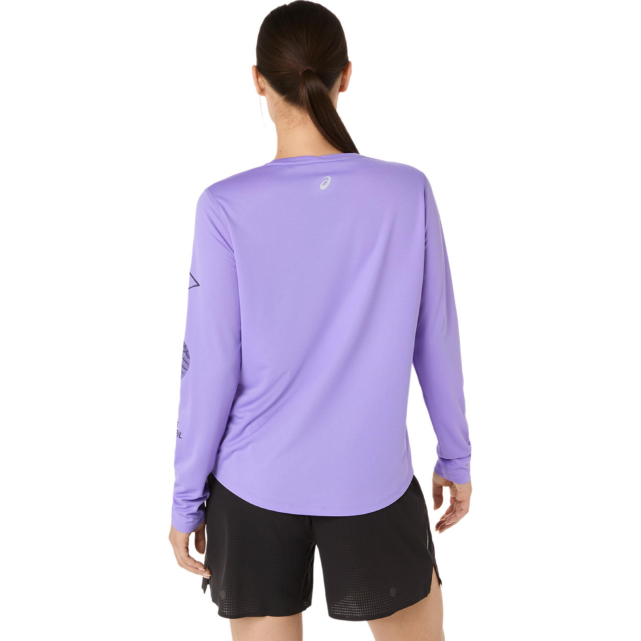 Imagen 2 del producto Polera ASICS Fujitrail Logo Ls Top - Manga Larga - Femenino - Lila