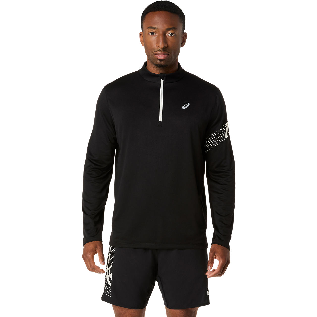 Imagen 1 del producto Polera ASICS Icon LS 1/2 Zip Top - Manga Larga - Masculino - Negro