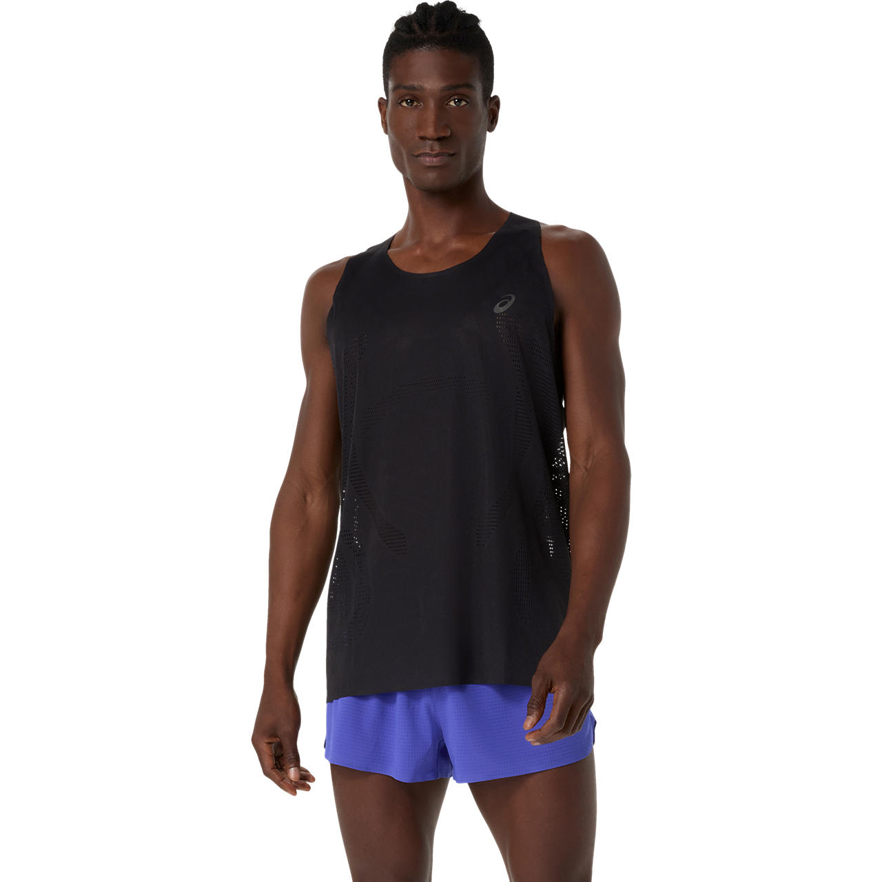 Polera ASICS Metarun Singlet - Sin Mangas - Masculino - Negro