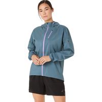 Chaqueta ASICS Fujitrail Elite Waterproof Jacket - Femenino - Celeste