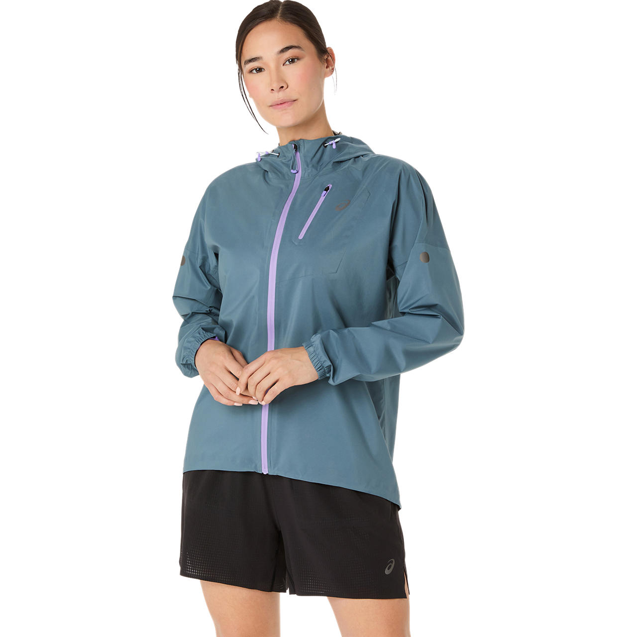 Imagen 1 del producto Chaqueta ASICS Fujitrail Elite Waterproof Jacket - Femenino - Celeste