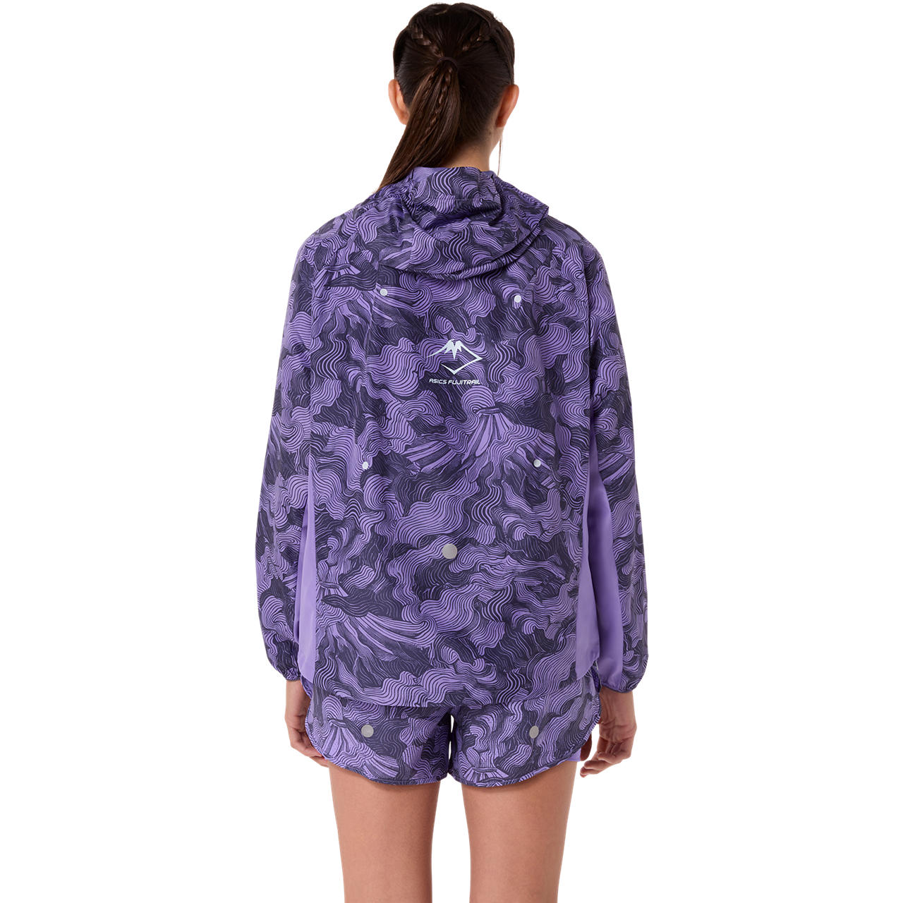 Imagen 2 del producto Chaqueta ASICS Fujitrail Packable Jacket - Femenino - Morado