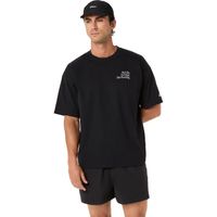 Polera ASICS Runner MeSSage Graphic Relaxed Tee - Manga corta - Masculino - Negro