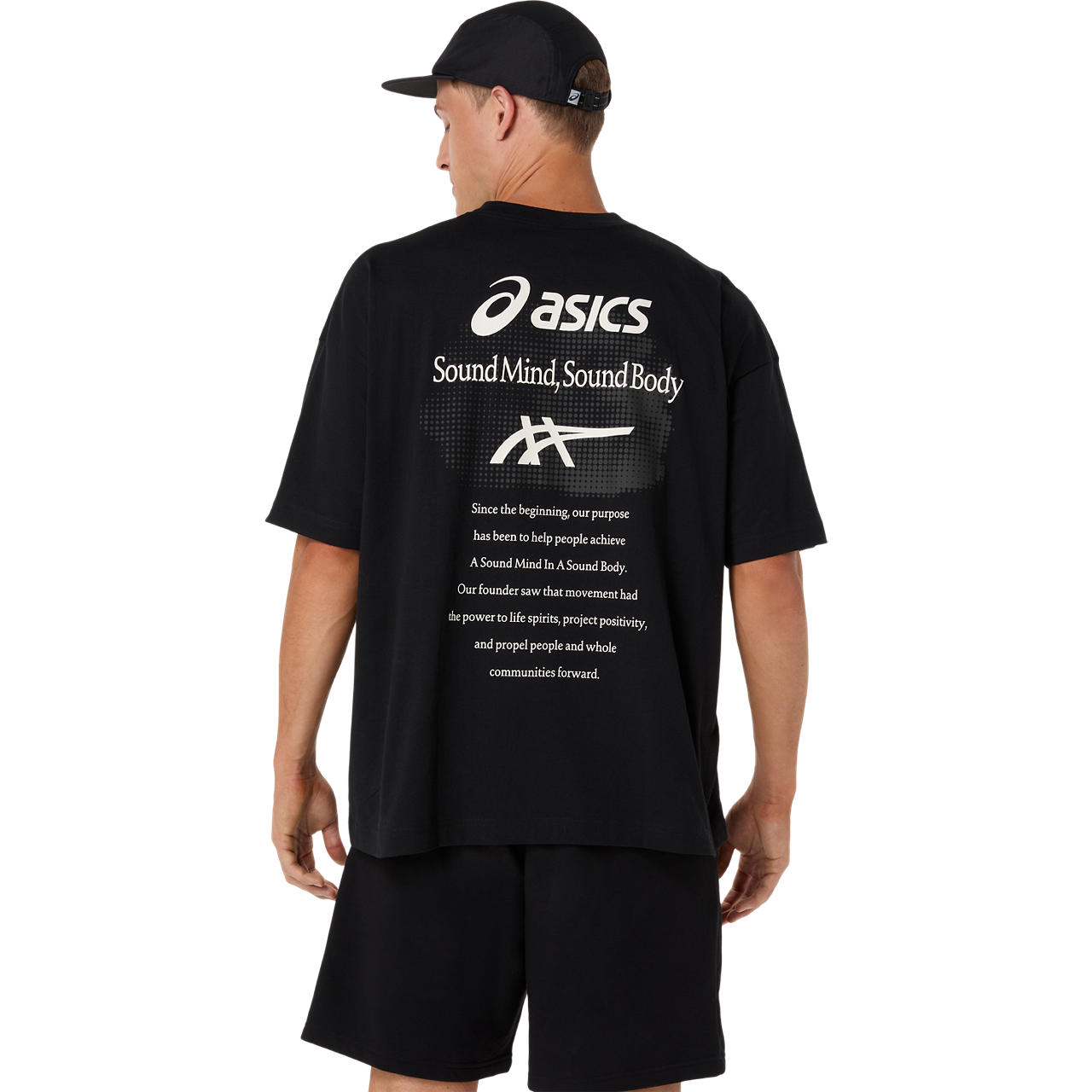 Imagen 2 del producto Polera ASICS Cloud Graphic Relaxed Tee - Manga corta - Masculino - Negro