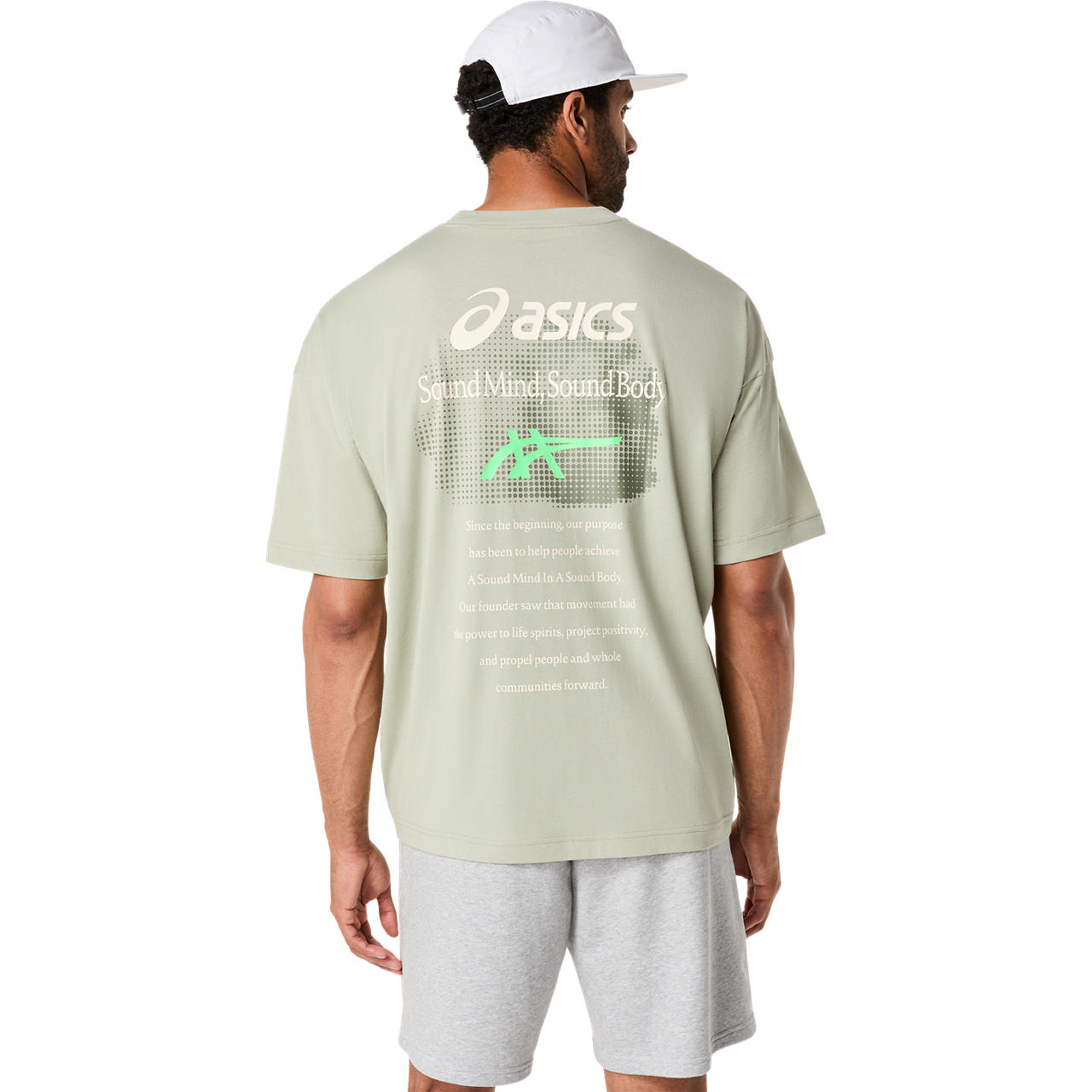 Imagen 2 del producto Polera ASICS Cloud Graphic Relaxed Tee - Manga corta - Masculino - Verde