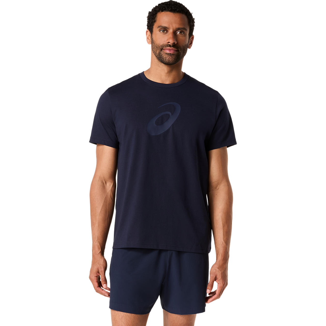 Polera ASICS Spiral Graphic Tee - Manga corta - Masculino - Azul