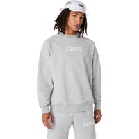 Polerón ASICS Logo Fleece Crew Neck - Masculino - Gris