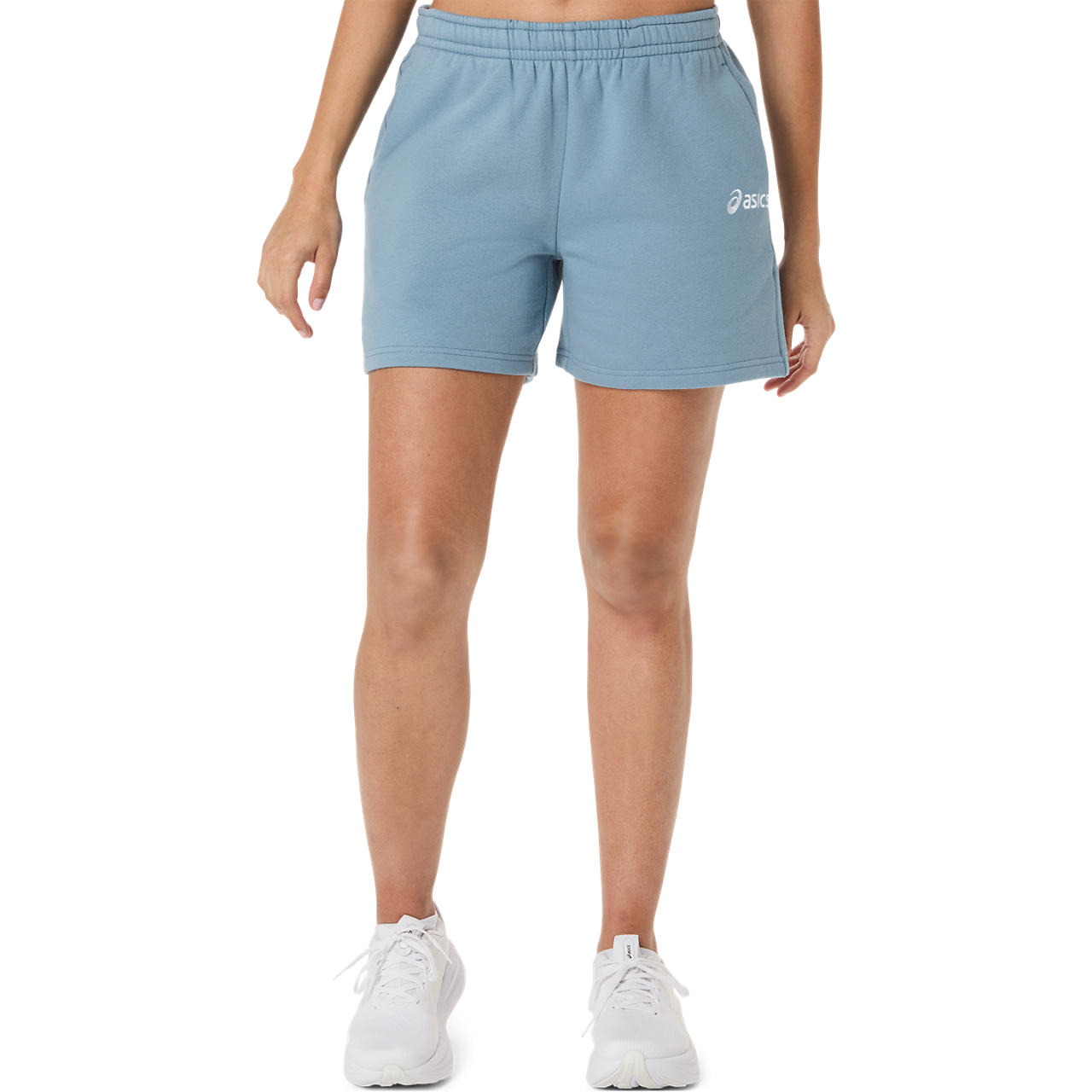 Imagen 1 del producto Short ASICS Logo Fleece 5In Short - Femenino - Celeste