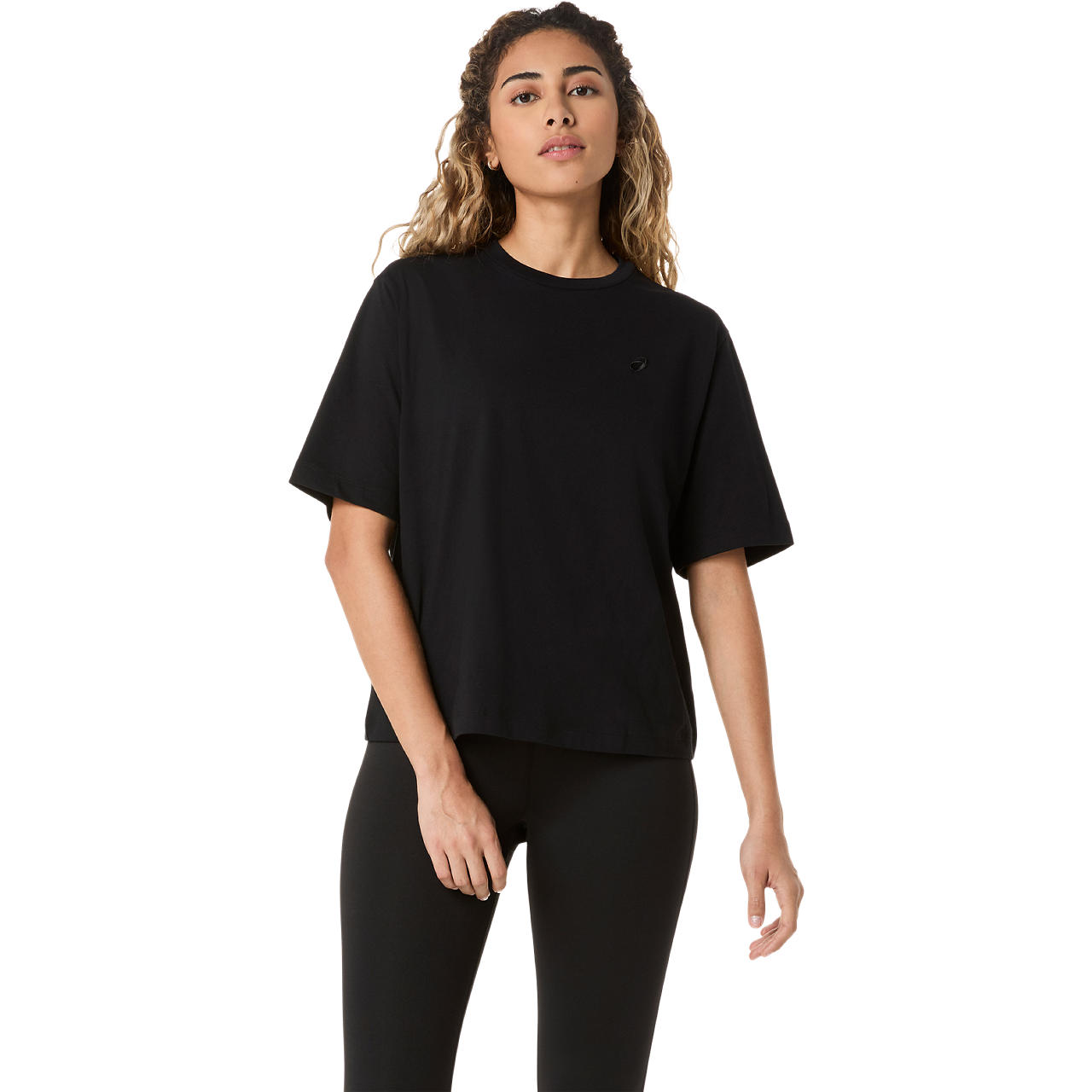Imagen 1 del producto Polera ASICS Spiral Embroidery Relaxed Tee - Manga corta - Femenino - Negro
