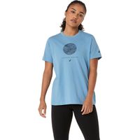 Polera ASICS Seasonal Graphic Tee - Manga corta - Femenino - Celeste