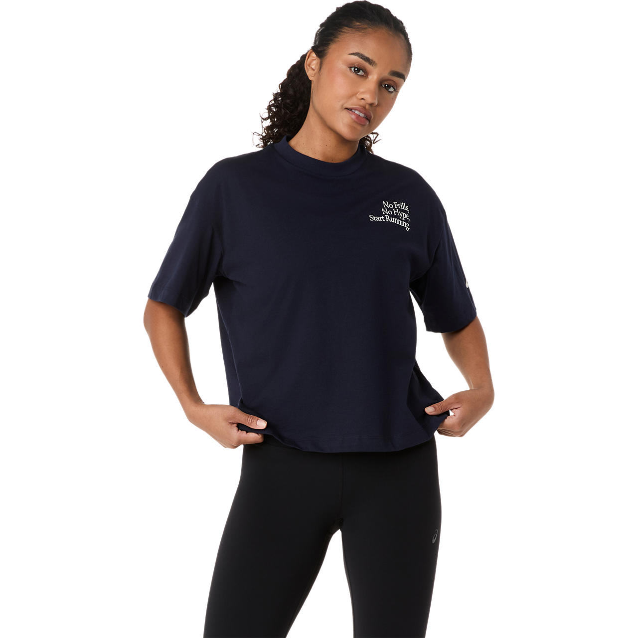 Imagen 1 del producto Polera ASICS Runner MeSSage Graphic Relaxed Tee - Manga corta - Femenino - Azul