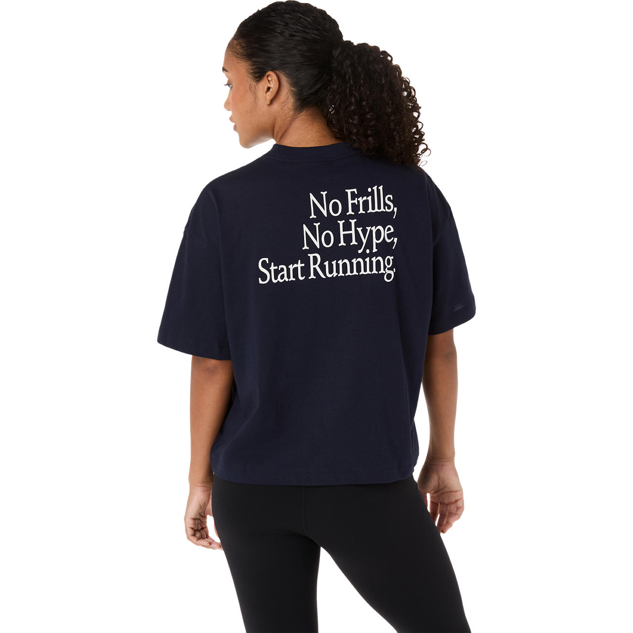 Imagen 2 del producto Polera ASICS Runner MeSSage Graphic Relaxed Tee - Manga corta - Femenino - Azul