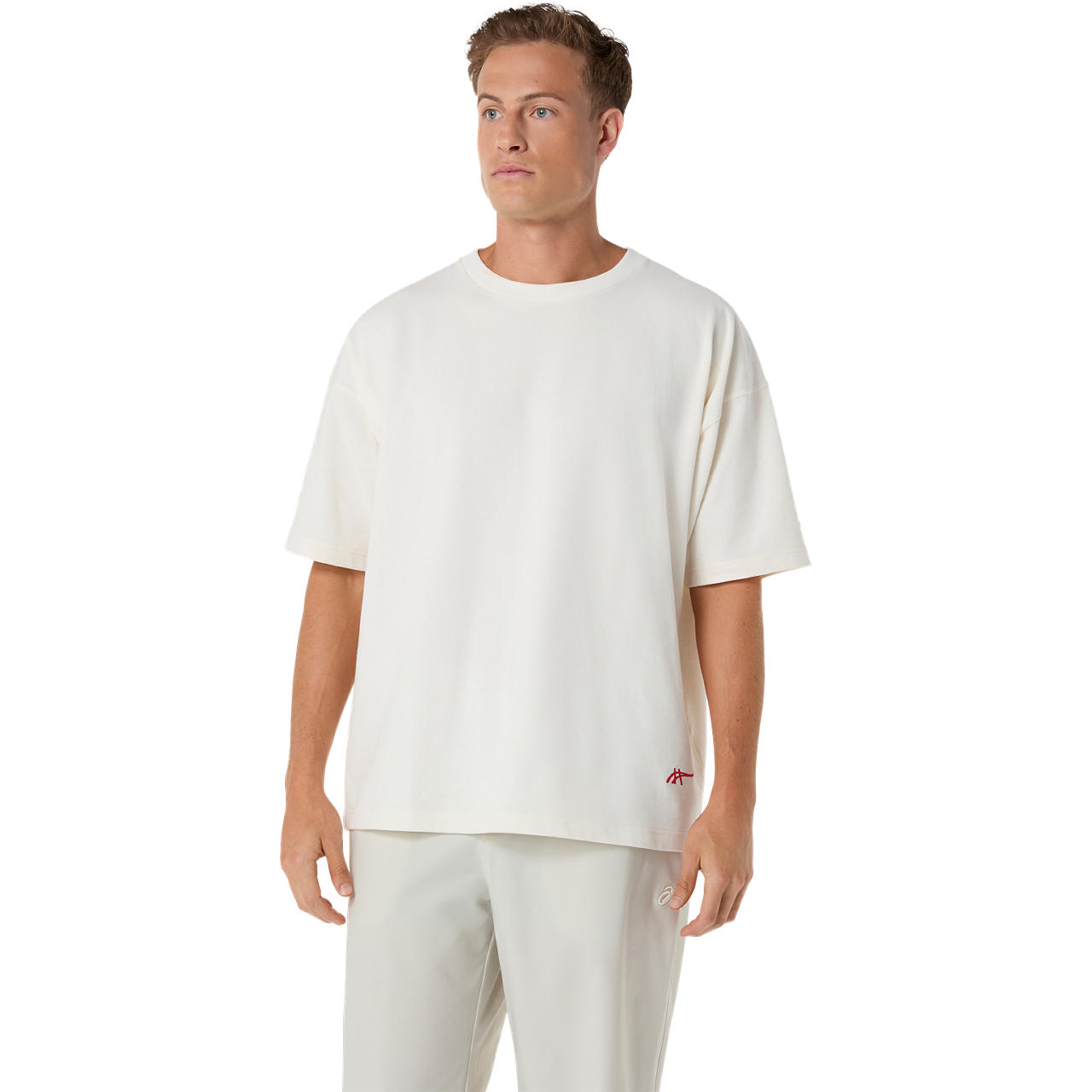 Polera ASICS Heritage Heavy Cotton Run City Tee - Manga corta - Unisex - Beige
