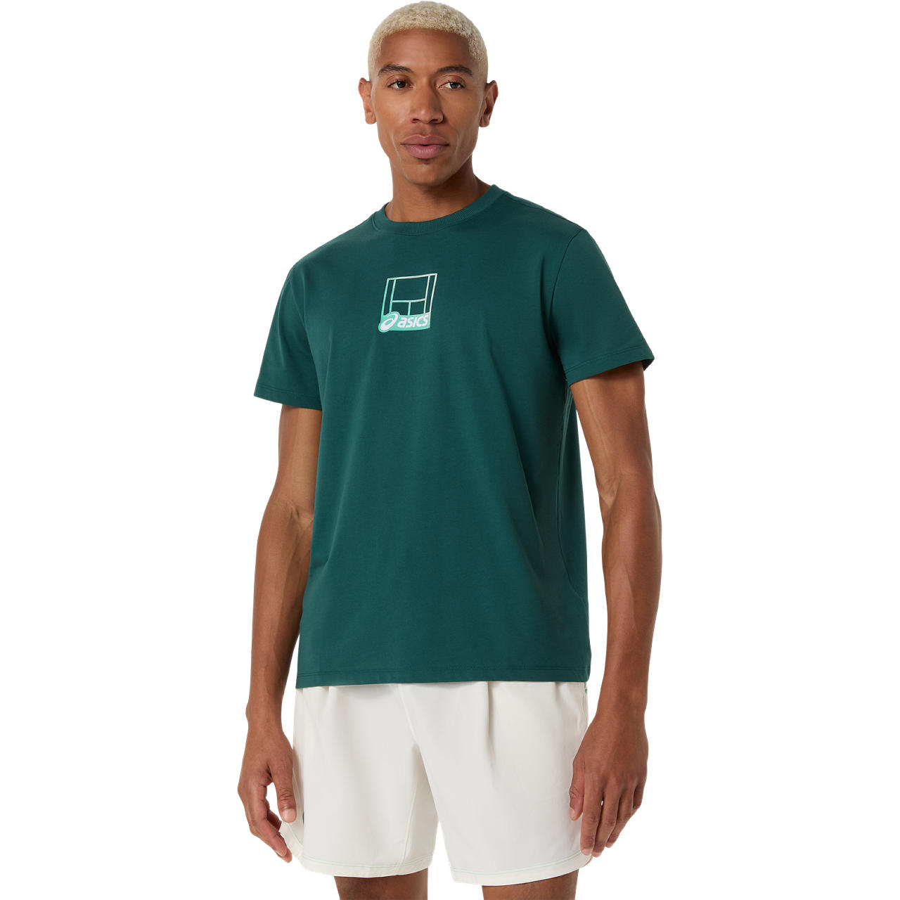 Imagen 1 del producto Polera ASICS Court Core Graphic Tee - Manga corta - Masculino - Verde