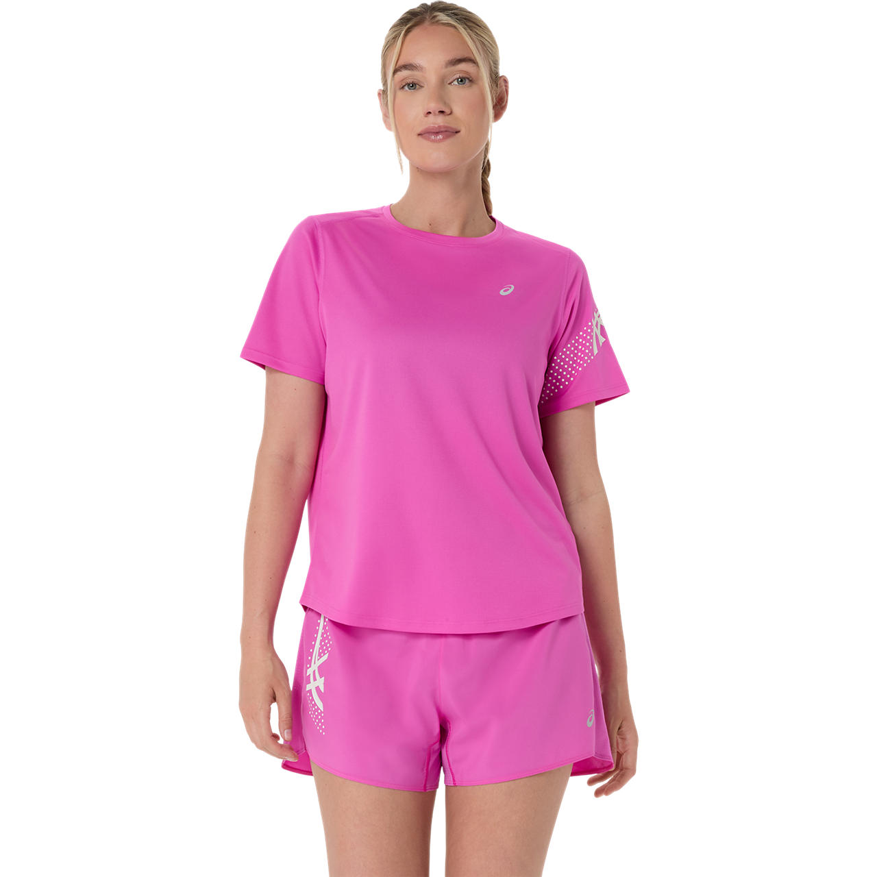 Polera ASICS Icon SS Top - Manga corta - Femenino - Rosado