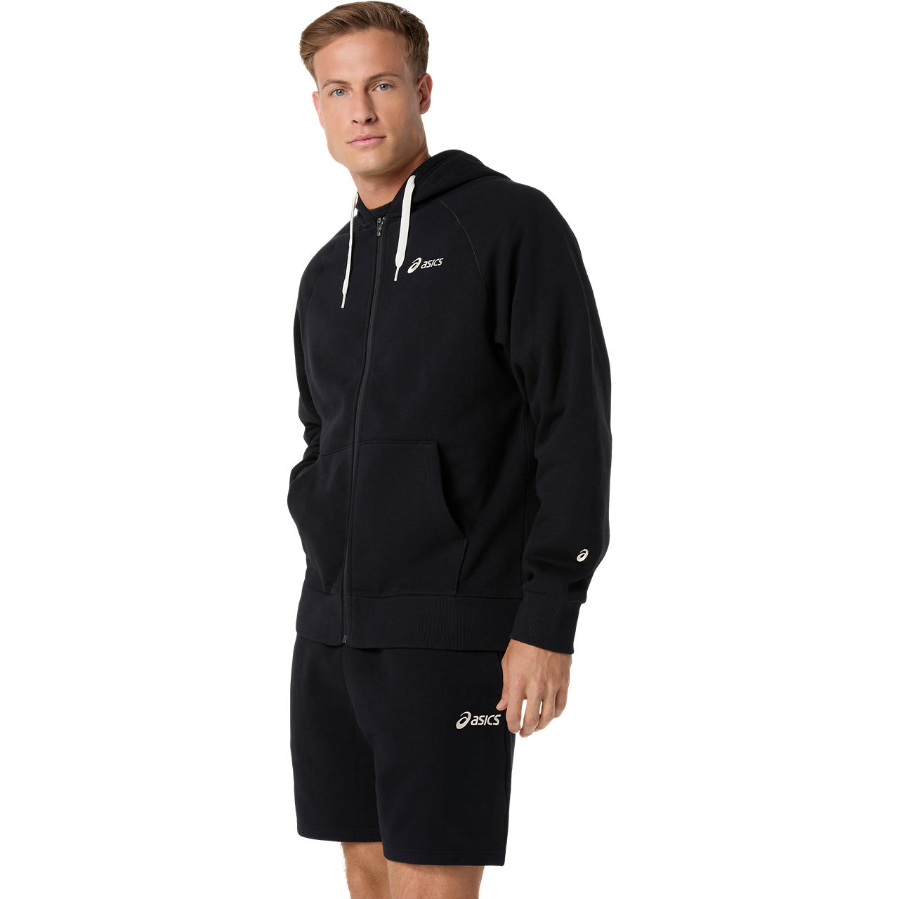 Imagen 2 del producto Polerón ASICS Logo Fleece Full Zip Hoodie - Masculino - Negro