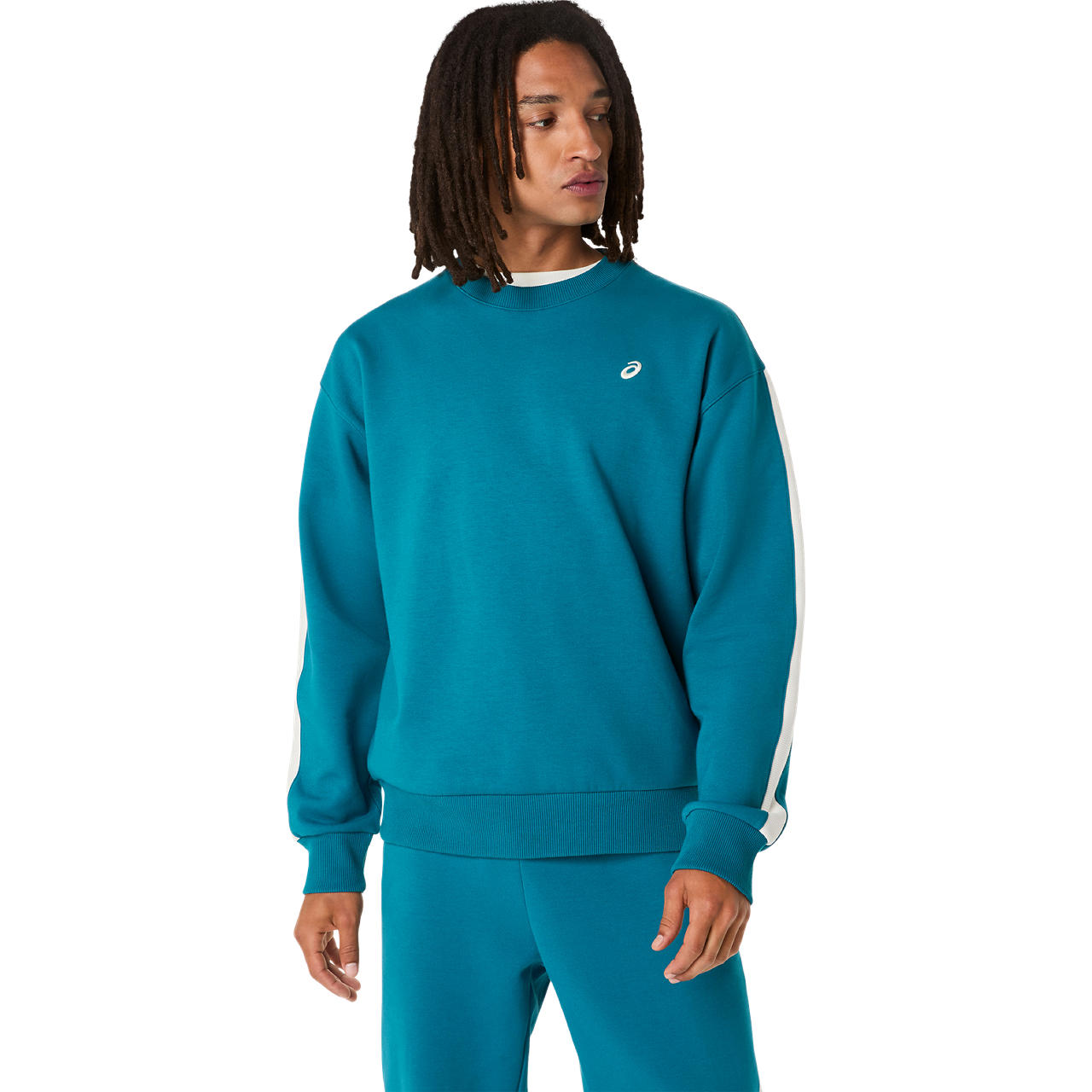 Asics - Polerón ASICS Heritage Crew Neck - Unisex - Celeste | Ofertitas