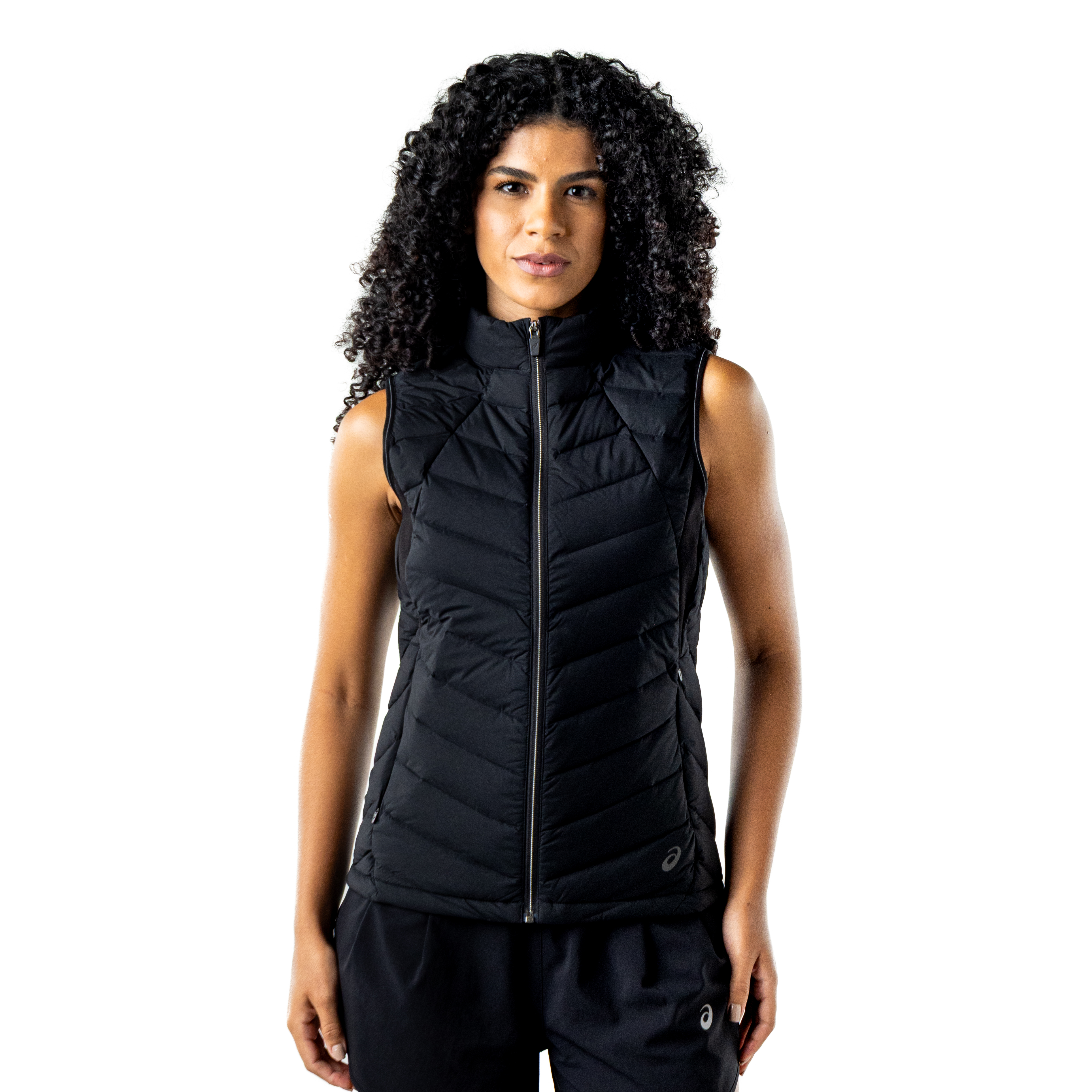 Chaqueta ASICS Lightweight Down Vest - Sin Mangas - Femenino - Negro