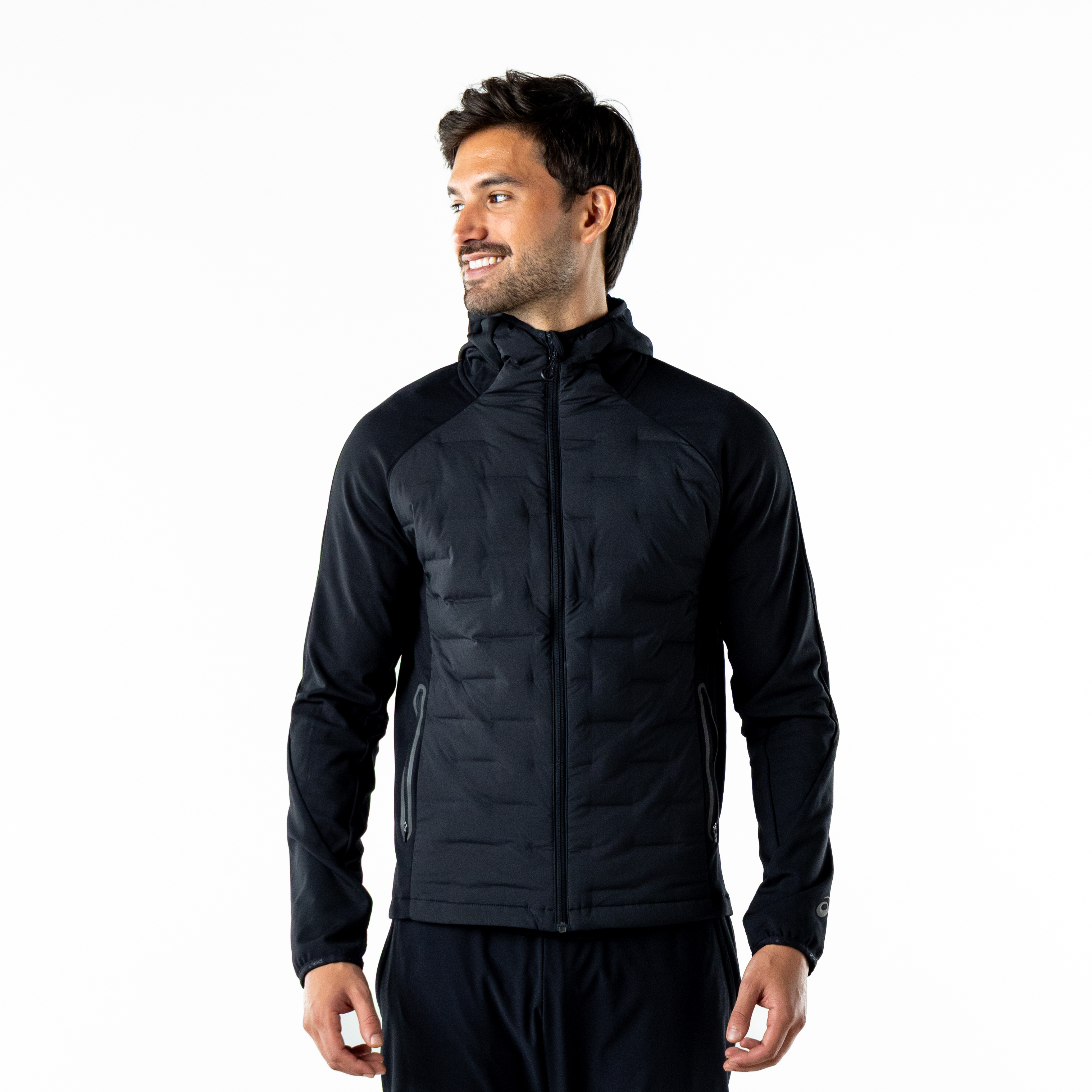Chaqueta ASICS Hybrid Down Hood - Masculino - Negro