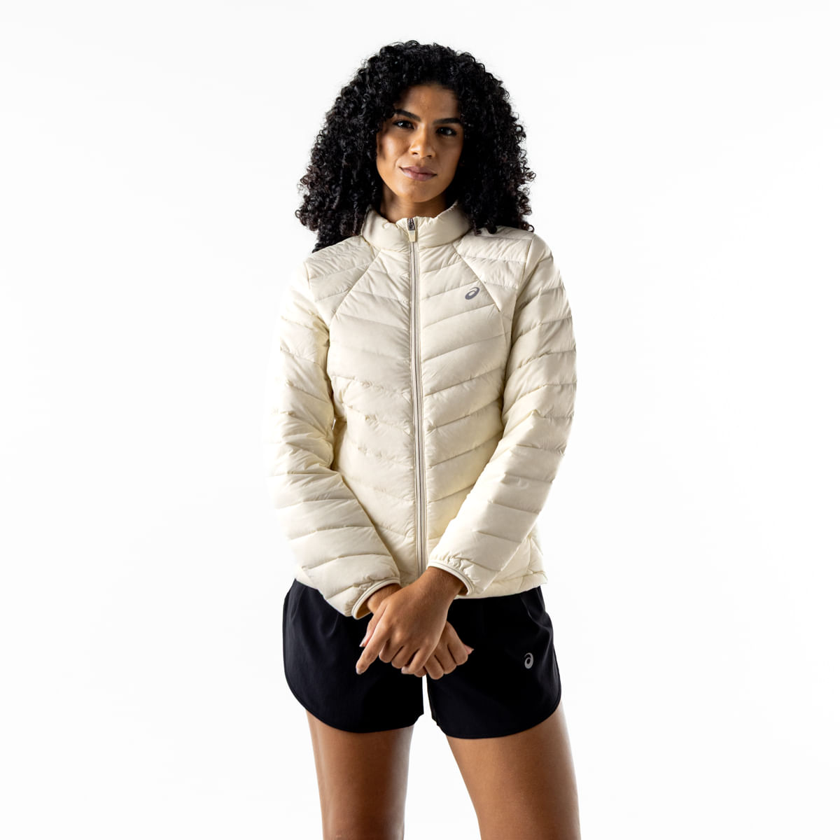 Chaqueta ASICS Lightweight Down Jacket - Femenino - Beige