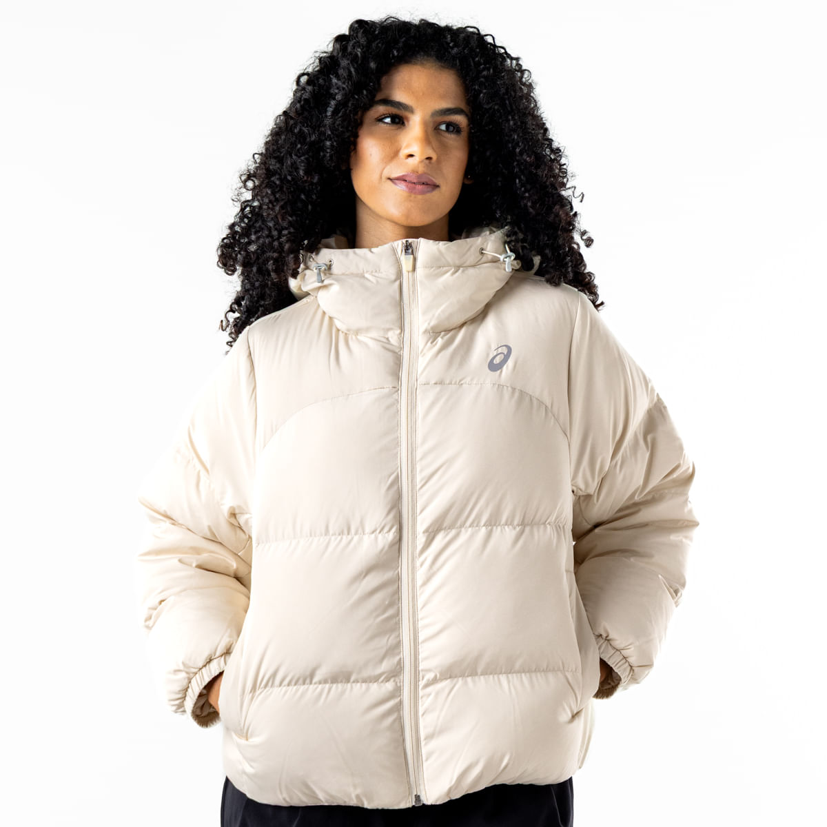 Chaqueta ASICS Heavy Down Jacket - Femenino - Beige