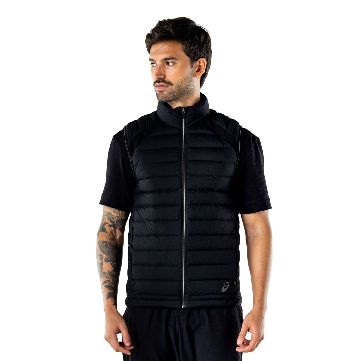 Chaqueta ASICS Lightweight Down Vest - Sin Mangas - Masculino - Negro