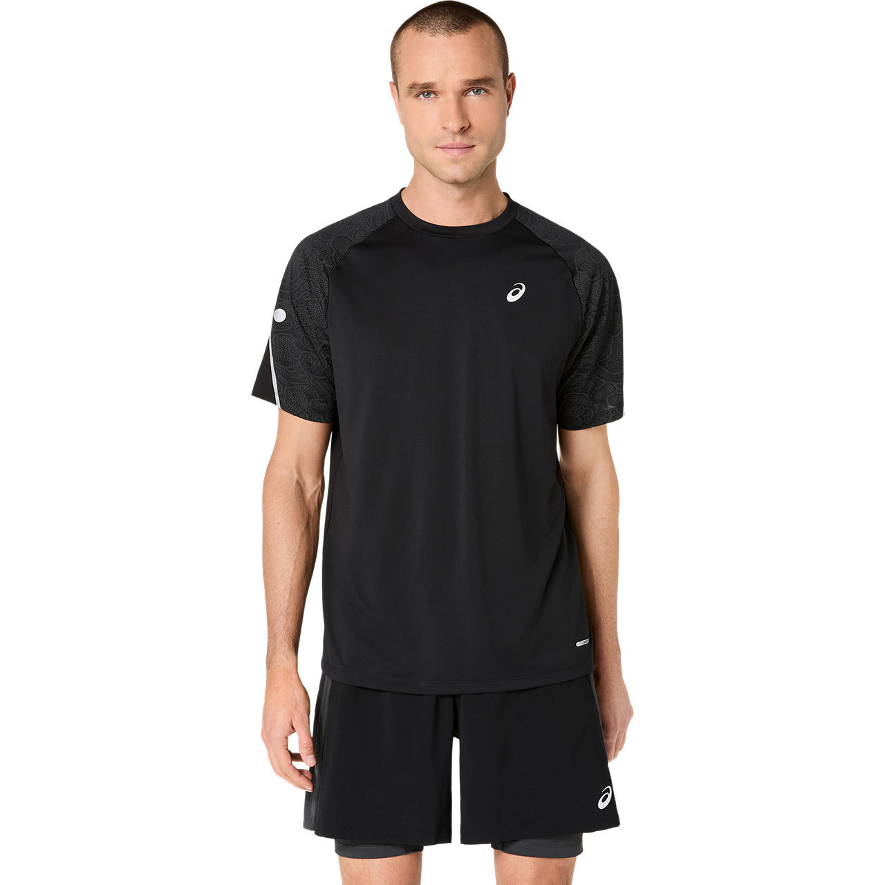 Polera ASICS Road Lite-Show SS Top - Manga corta - Masculino - Negro