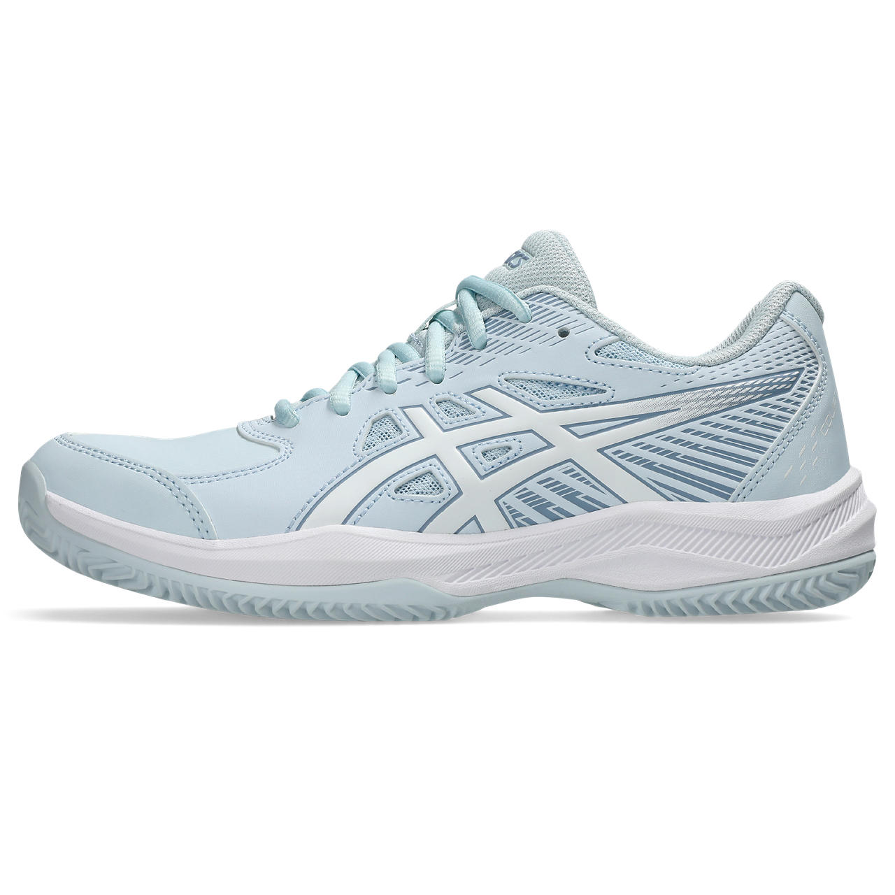 Zapatillas ASICS Court Slide 4 Clay/OC - Femenino - Celeste