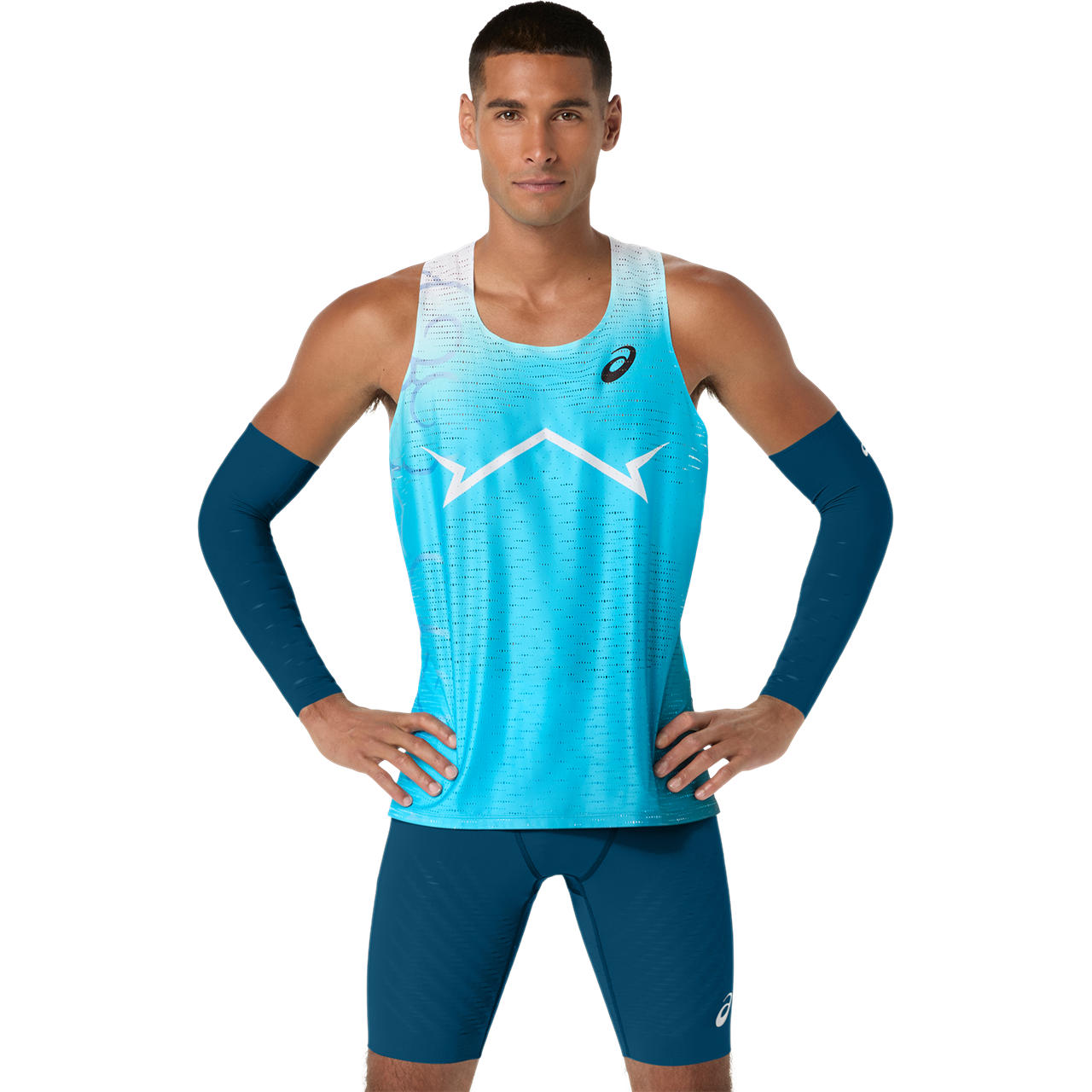 Polera ASICS Metaspeed Singlet - Sin mangas - Masculino - Celeste