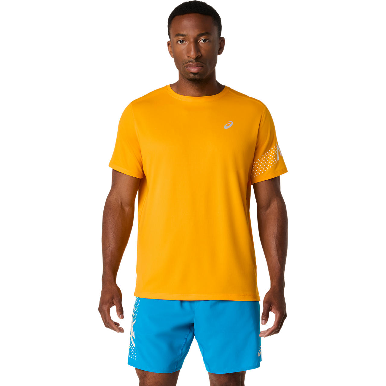 Polera ASICS Icon SS Top - Masculino - Naranjo